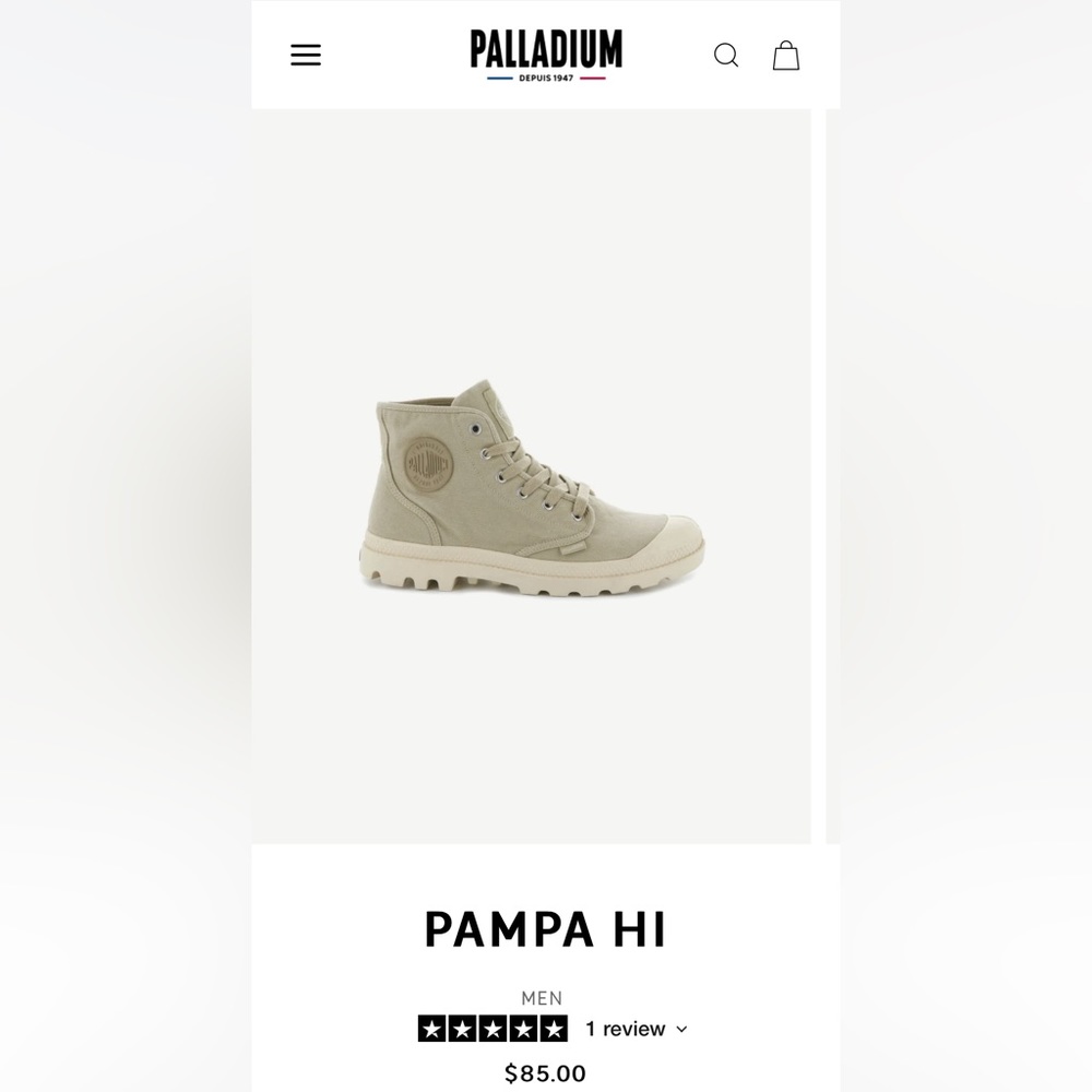 Palladium Sneakers Men’s Size 9 (Women 10.5) - never worn